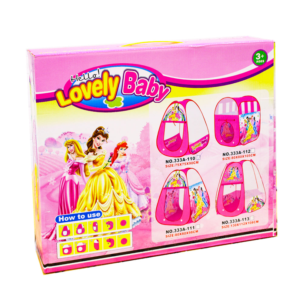 Lovely Baby Princess Play Tent Foldable Castle For Children Indoor And Outdoor Games - Style may Vary