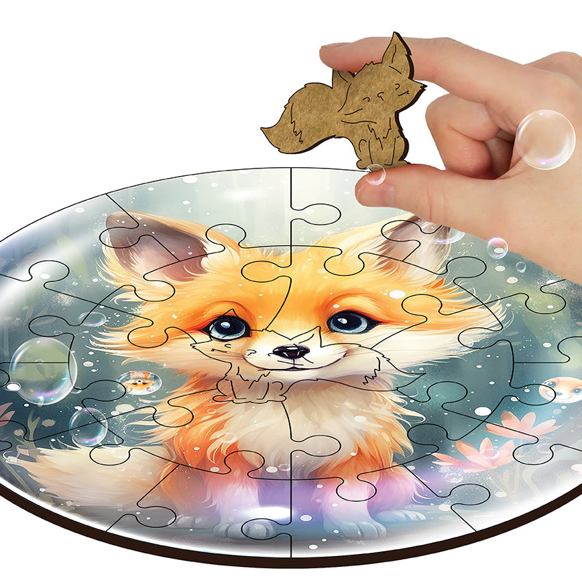 Puzz Wooden Puzzle Bubblezz For Children  +3- Fox