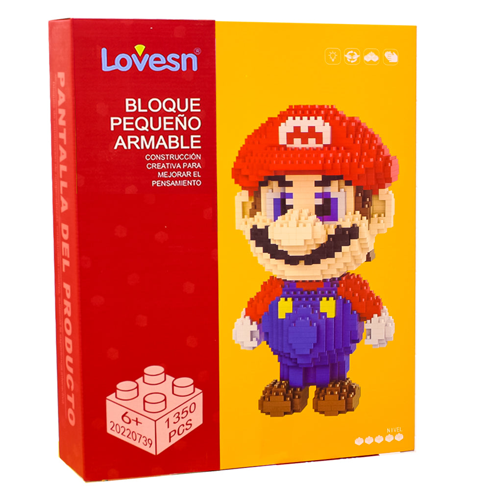 Building Blocks Red Super Mario For Kids - 1350 PCS