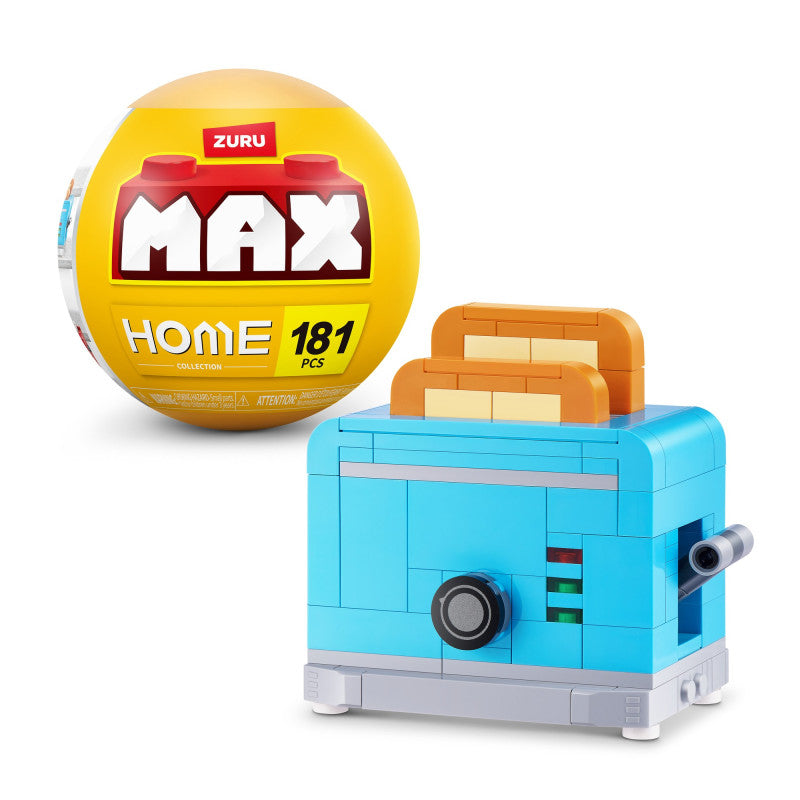 Zuru Max Bricks Home Toy Toaster - Play Kitchen Accessory