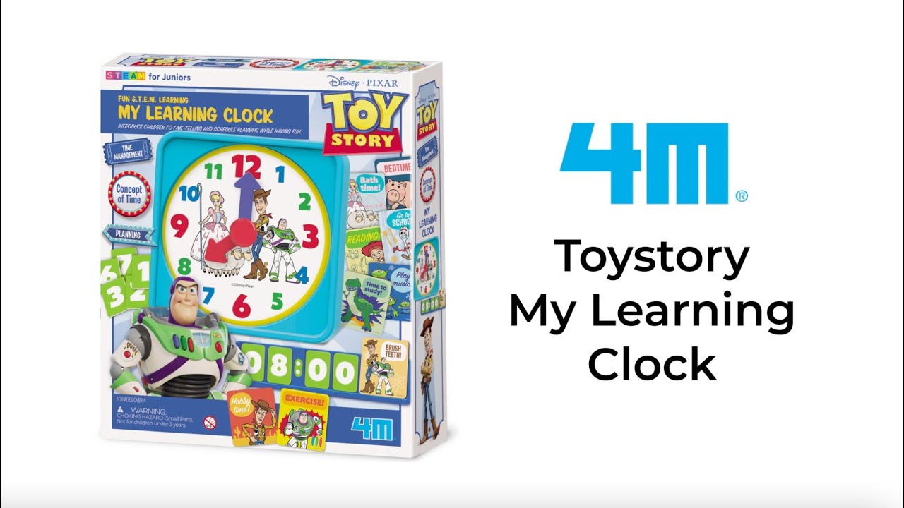 4M Disney Pixar Toy Story Learning Clock