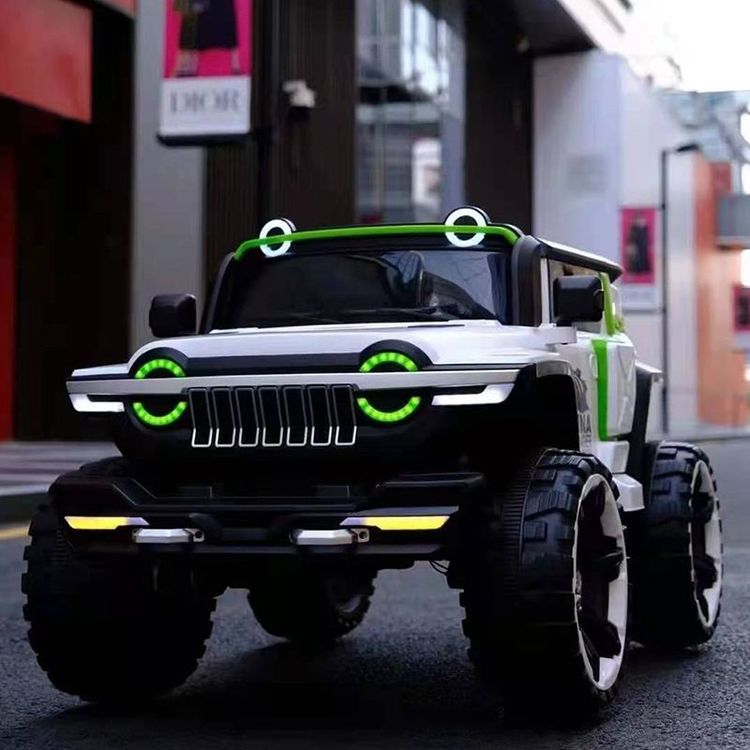 12V Kids Electric Ride-On Car with 4 Motors (390W) – 2.4G Remote, Dual Speed, Shock Absorbers & Handle - Grey