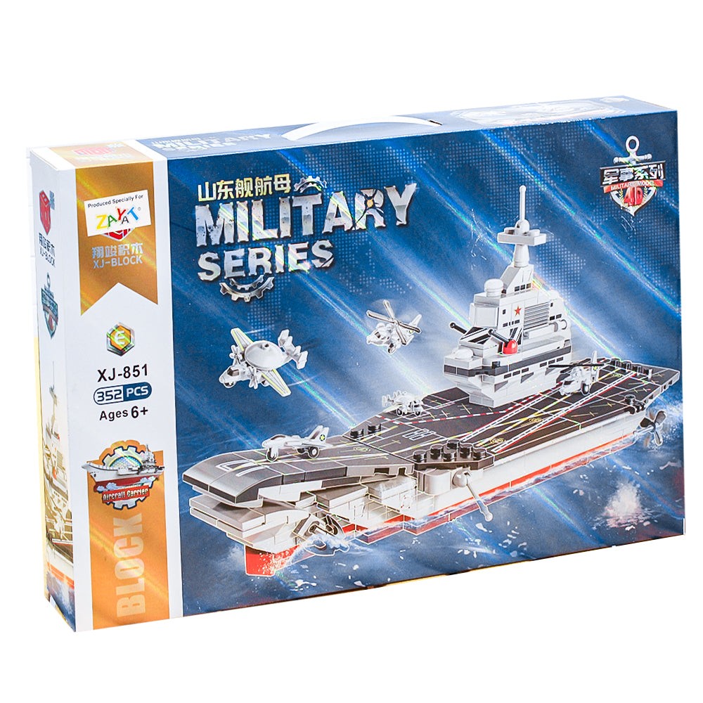 Building Blocks Set 352 PCS Military Series Aircraft Carrier For Kids 6+