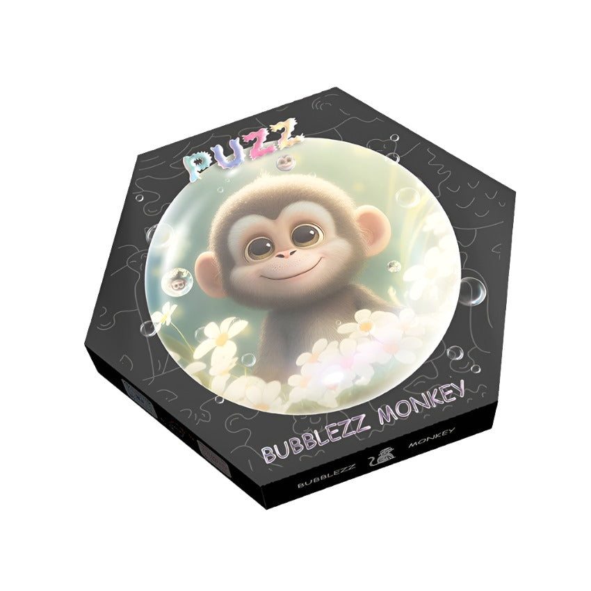 Puzz Wooden Puzzle Bubblezz For Children +3 - Monkey