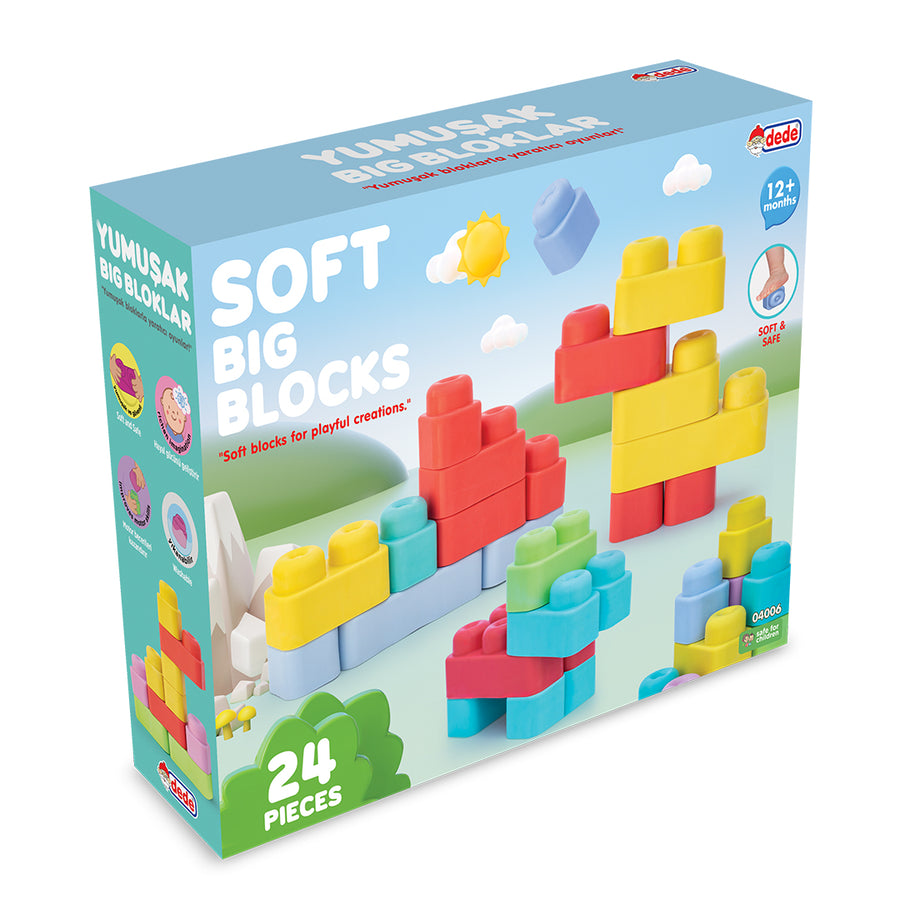 Soft Large Building Blocks – 24 Pieces