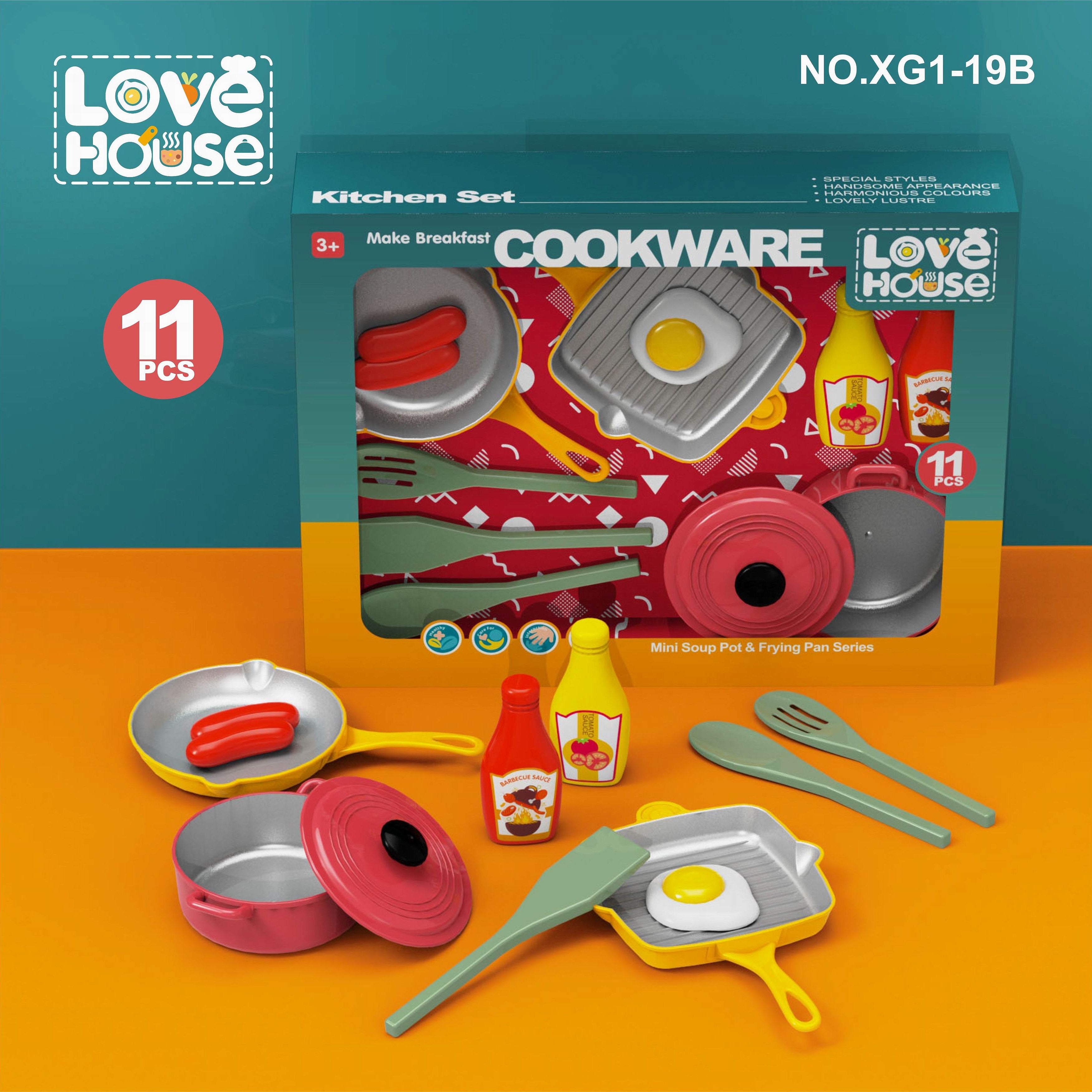 Love House Make Breakfast Cookware Kitchen Set - XG1-19B