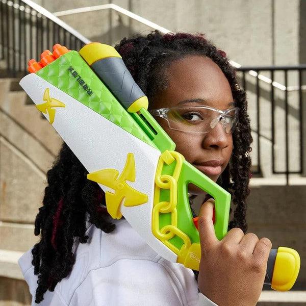 Nerf 01322100 Roblox Ninja Legends: Shadow Sensei Dart Blaster, Code to Redeem Exclusive Virtual Item, 6 Elite Darts