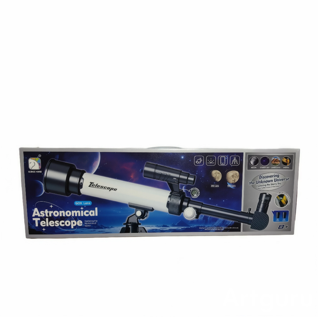 Kids Science Kit Astronomical Telescope for Exploring the Mysteries of Space, Moon, and Wildlife
