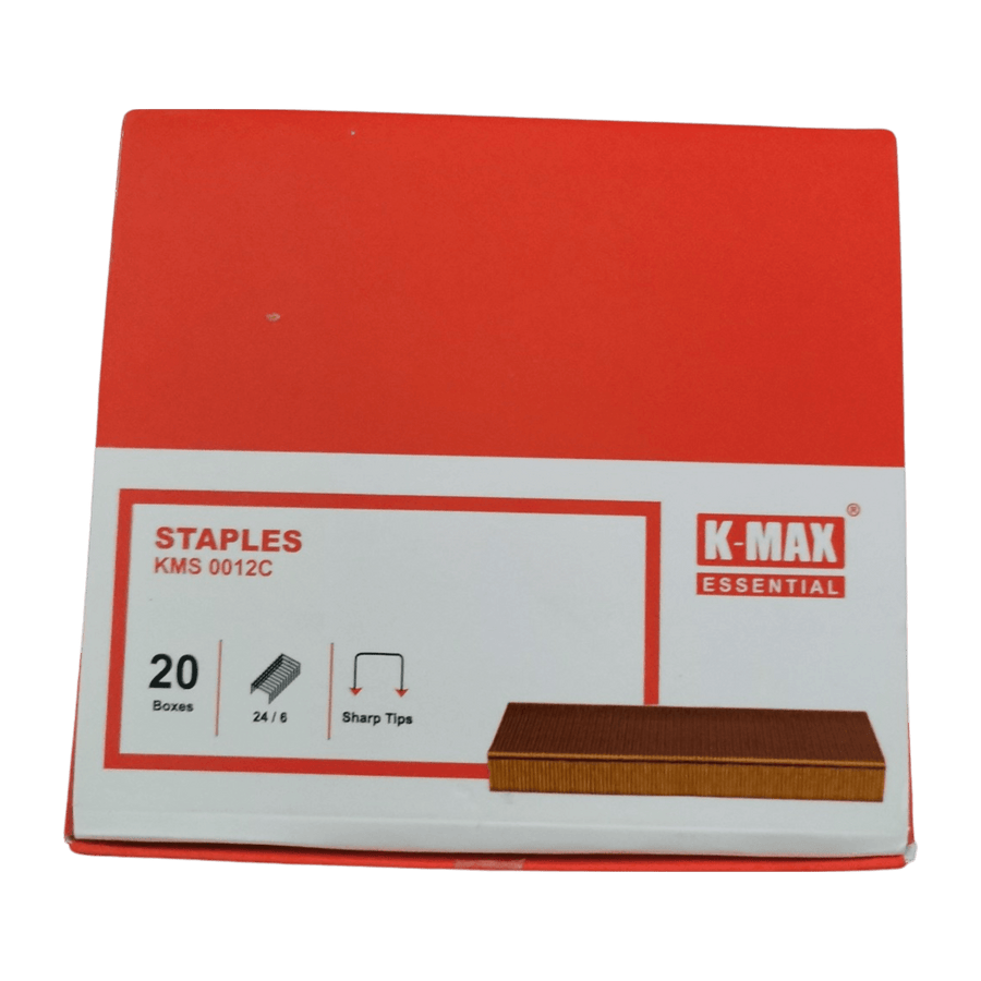 K-MAX Staples , KMS 0012C (PACK OF 20 BOXES)