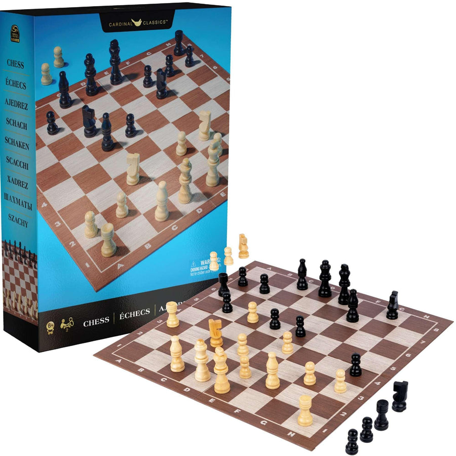 Spin Master Chess Wooden Board