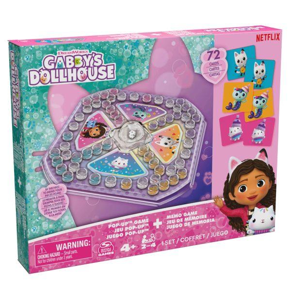 لعبة Gabby's Dollhouse Memory في لعبة منبثقة