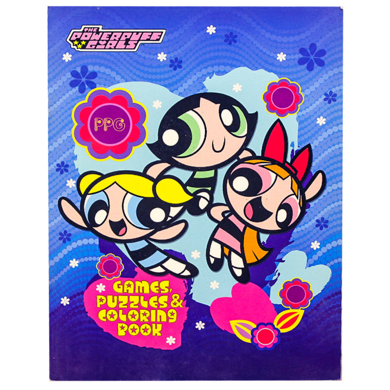 CN The Powerpuff Girls Games Puzzles & Coloring Books 31 Pages