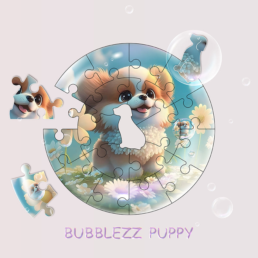 Puzz Wooden Puzzle Bubblezz For Children +3 - Puppy