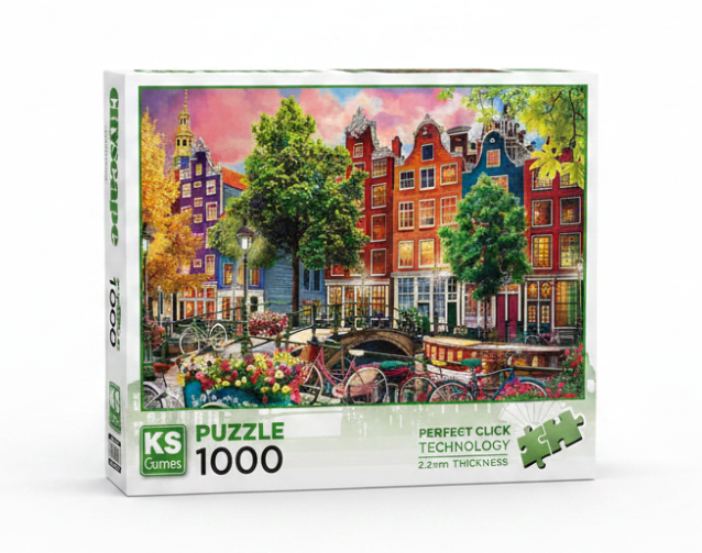 KS Games Sunset in Amsterdam PUZZLE1000