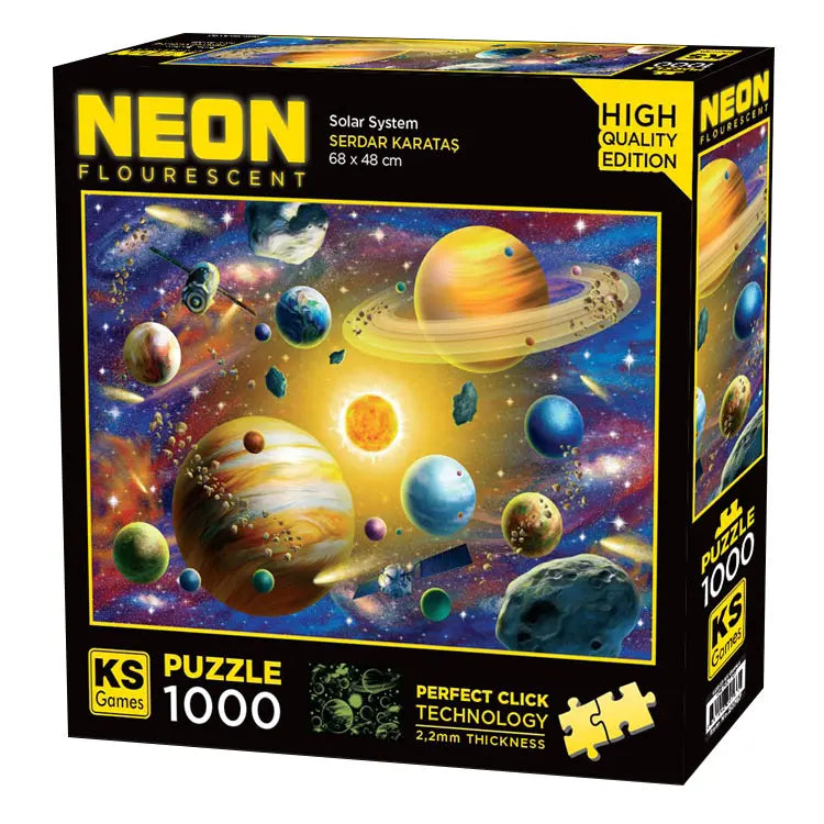 KS Games Solar System NEON PUZZLE 1000
