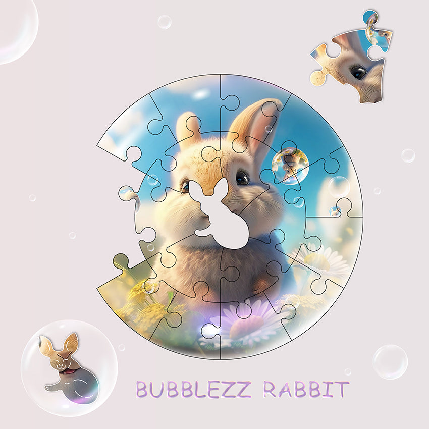 Puzz Wooden Puzzle Bubblezz For Children +3 - Rabbit