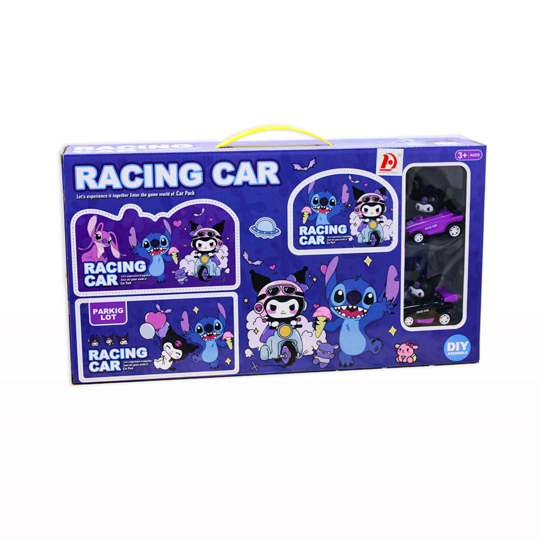 Kuromi Racing Car Parking Lot Play Set