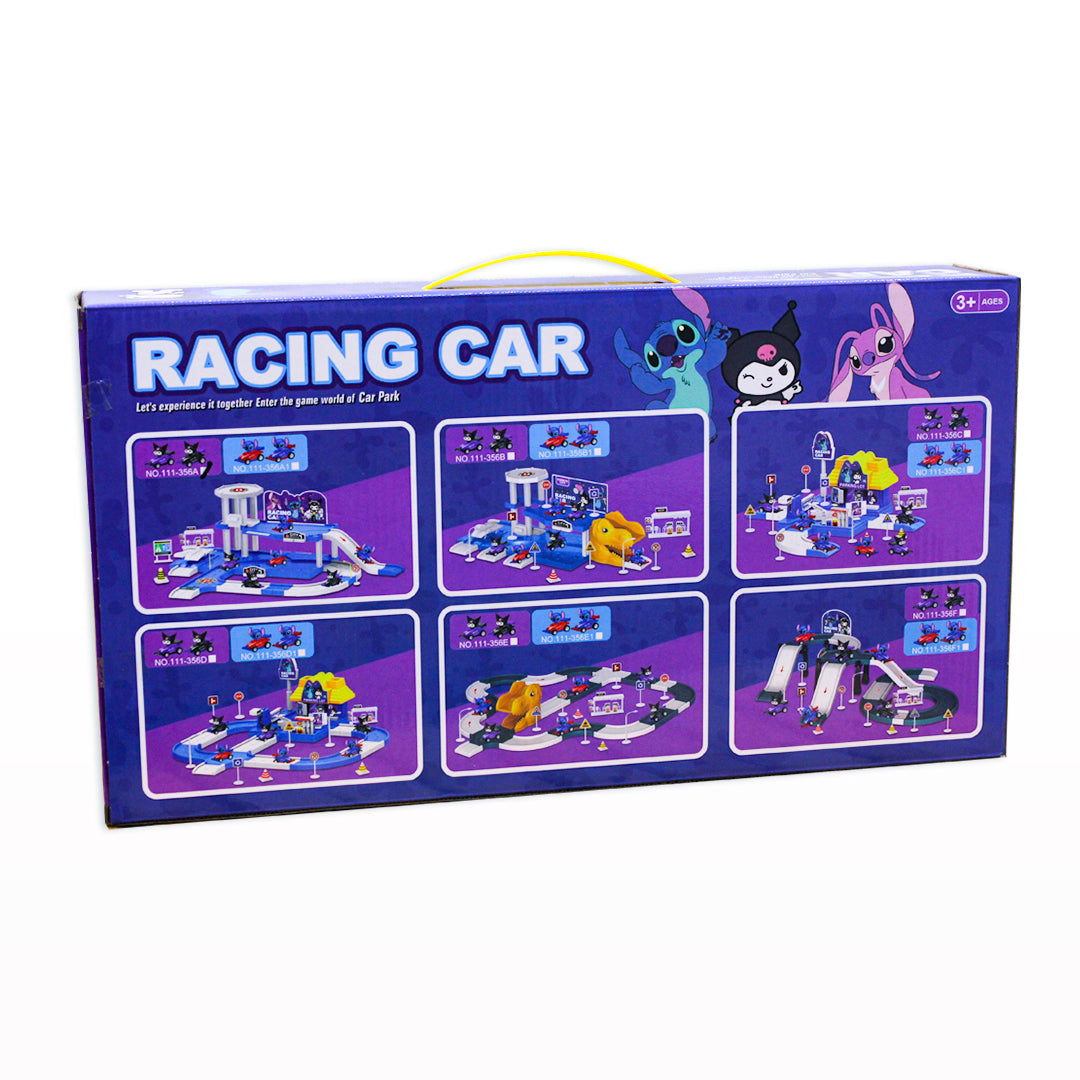 Kuromi Racing Car Parking Lot Play Set