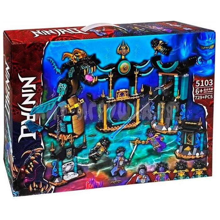 Construction set 5103 Ninja Temple of the Endless Sea Set 729 Pcs