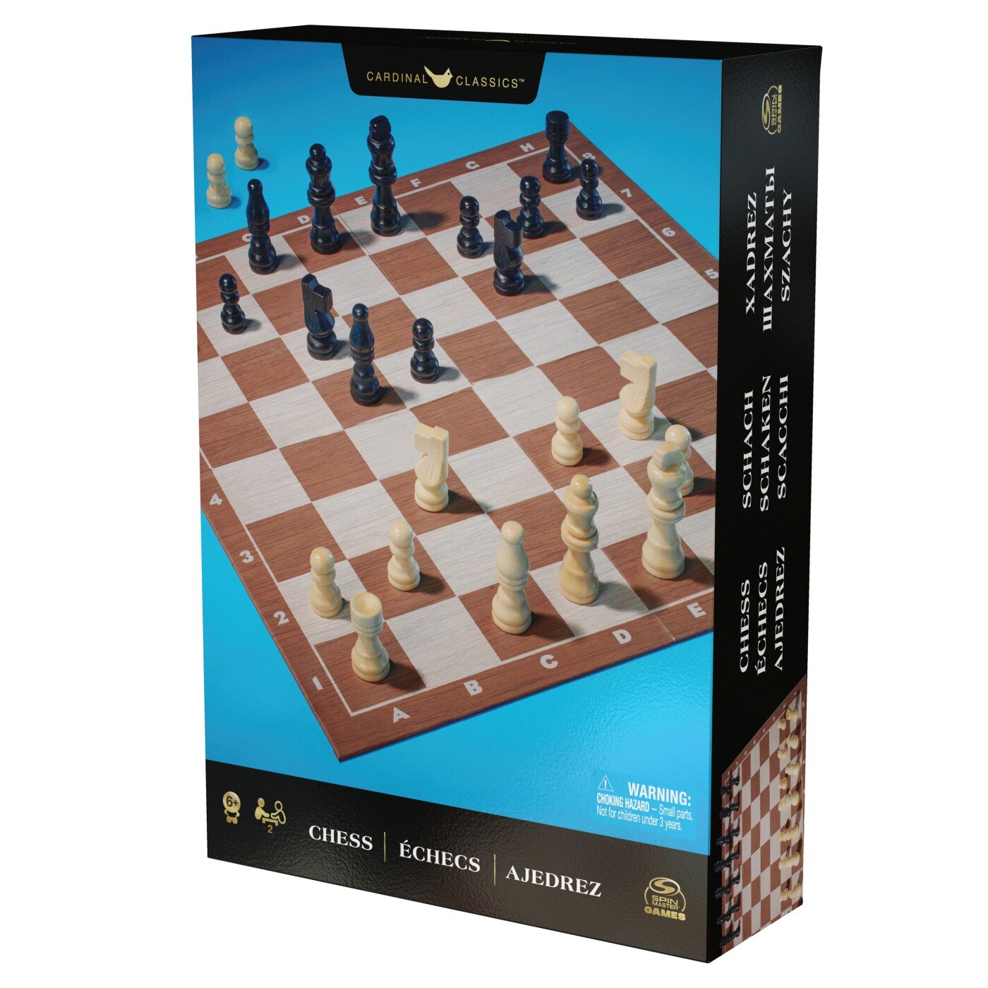 Spin Master Chess Wooden Board