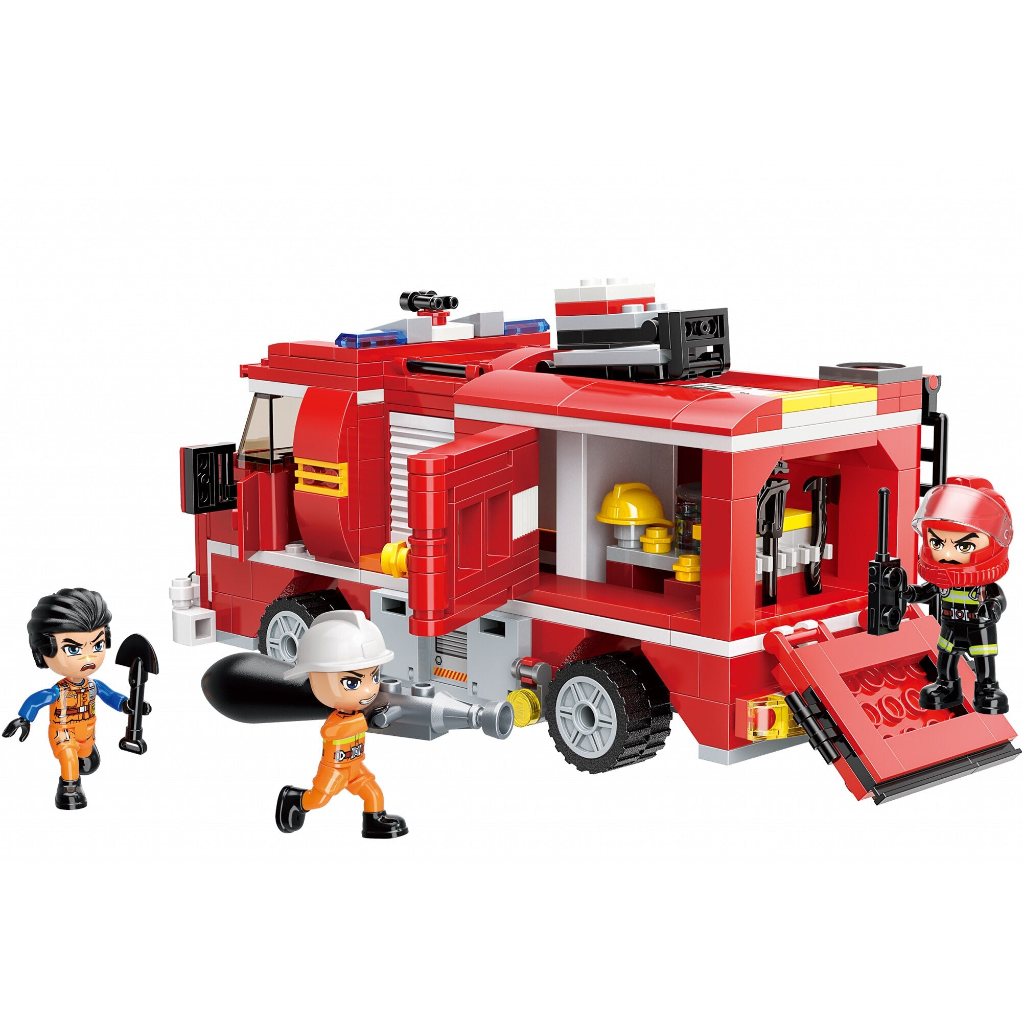 Qman 12012 Mine City Constructor Fire brigade art - 370 PCS