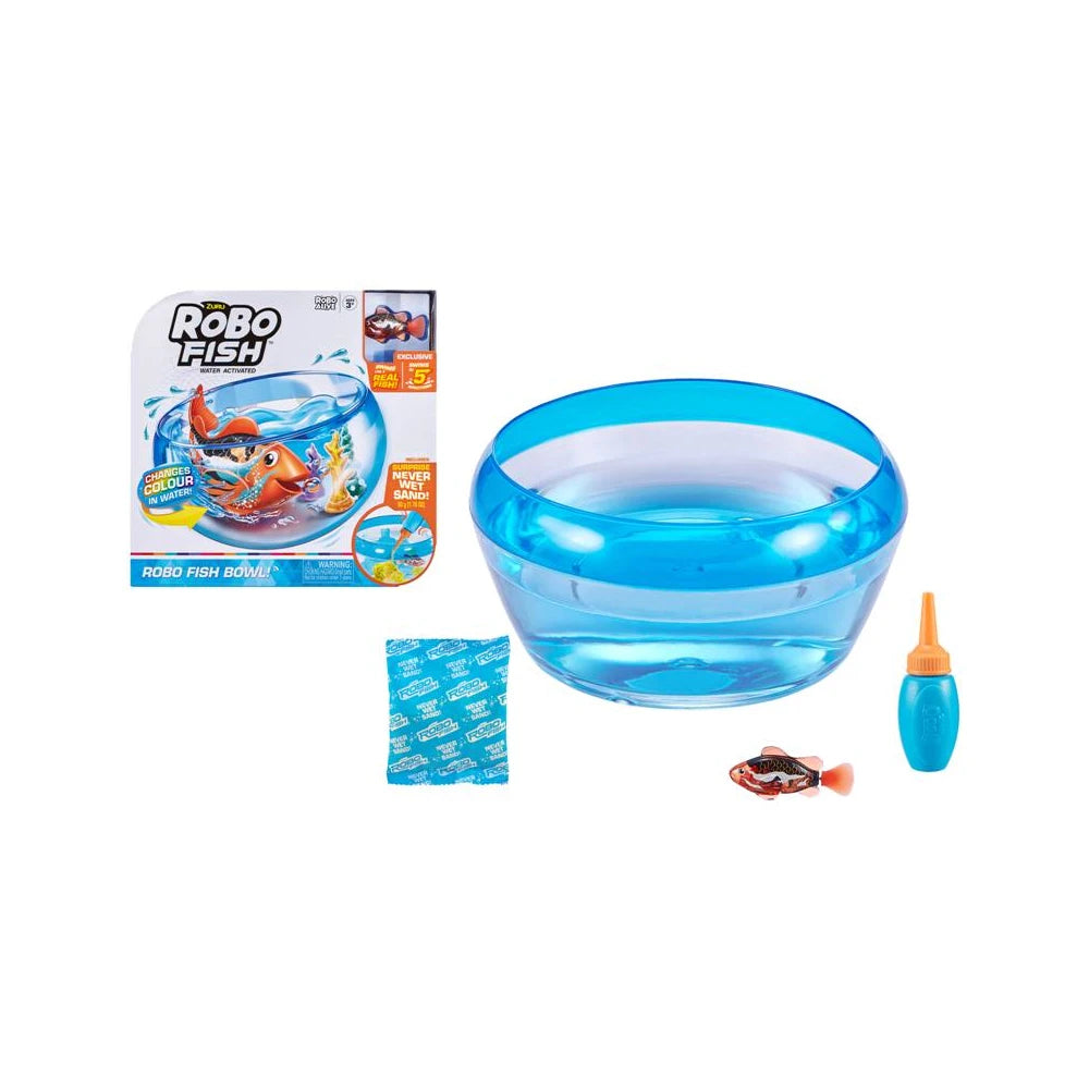 Zuru Robo Fish Playset with Exclusive Little Fish and Always-Dry Magic Sand