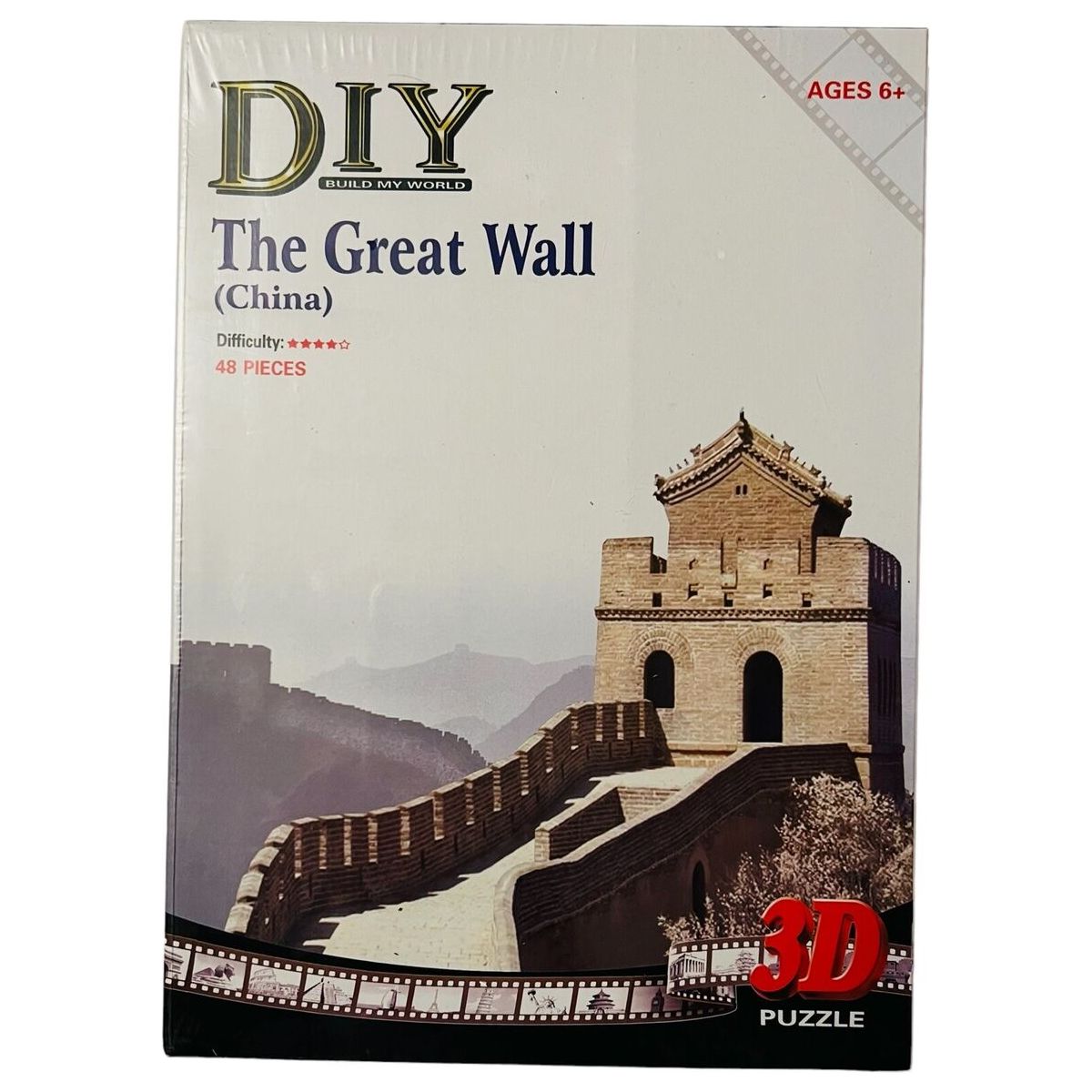 DIY The Great Wall of China 3D Puzzle, 48 Pieces