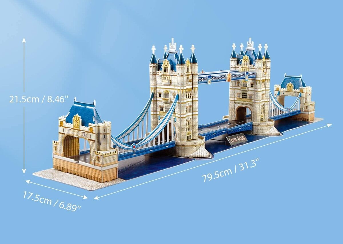 Cubic Fun Tower Bridge Shaped 3D Puzzle 120 Pieces