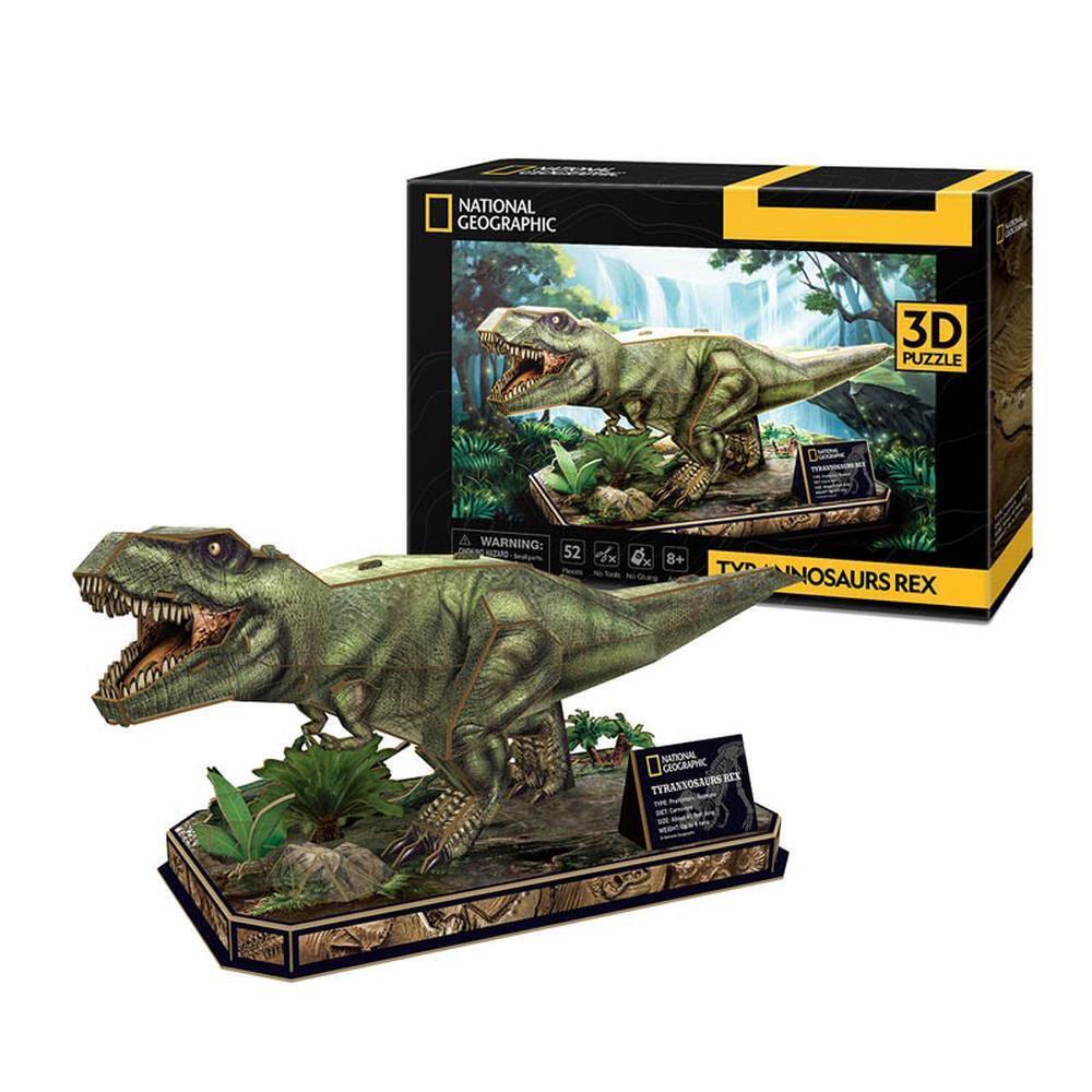 CubicFun National Geographic Tyrannosaurus Rex 3D puzzle 44 X17 X20cm cm 52 pcs