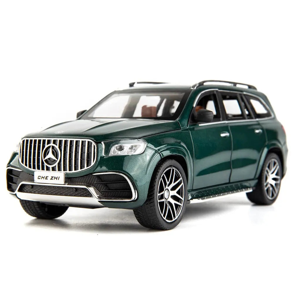 CHE ZHI Toy Car Diecast 1:24 Scale  Mercedes Benz GLS 63 Green