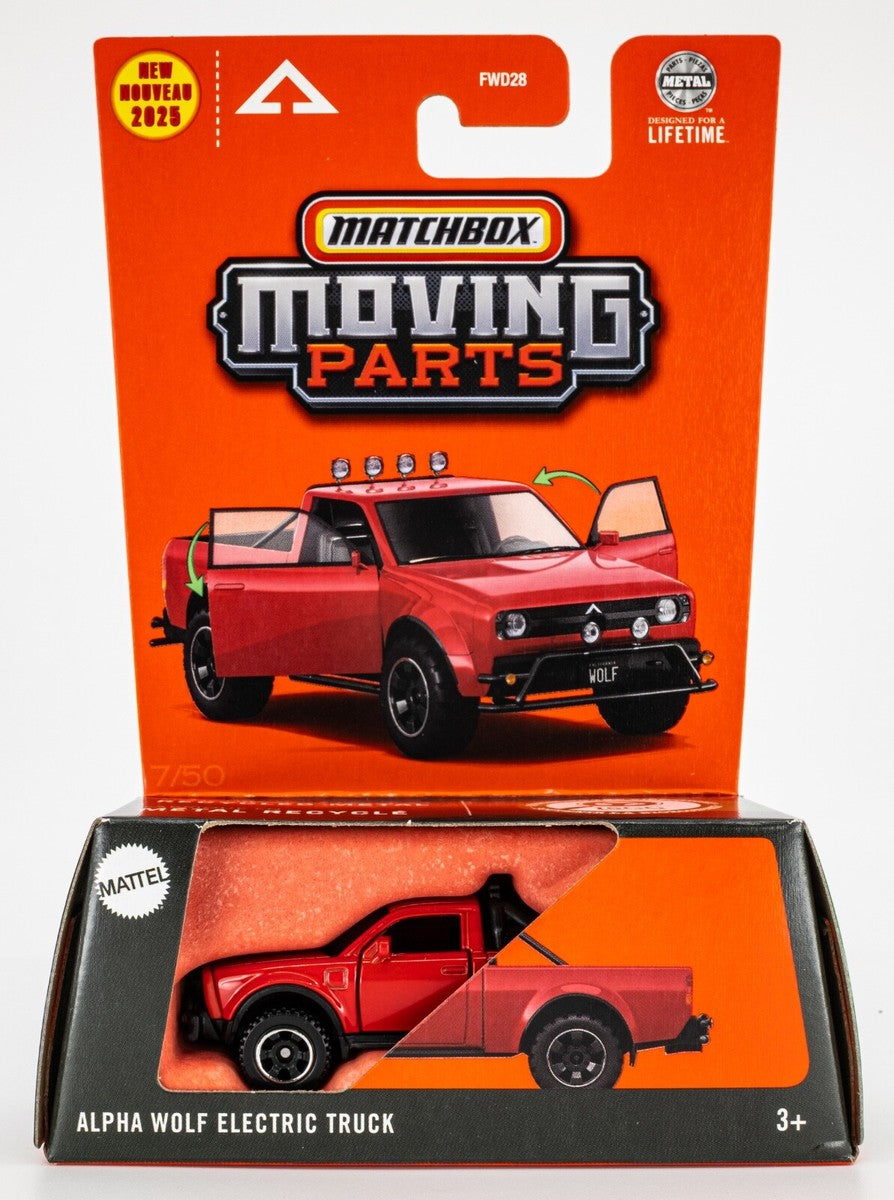 Matchbox Moving Parts Alpha Wolf Electric Truck