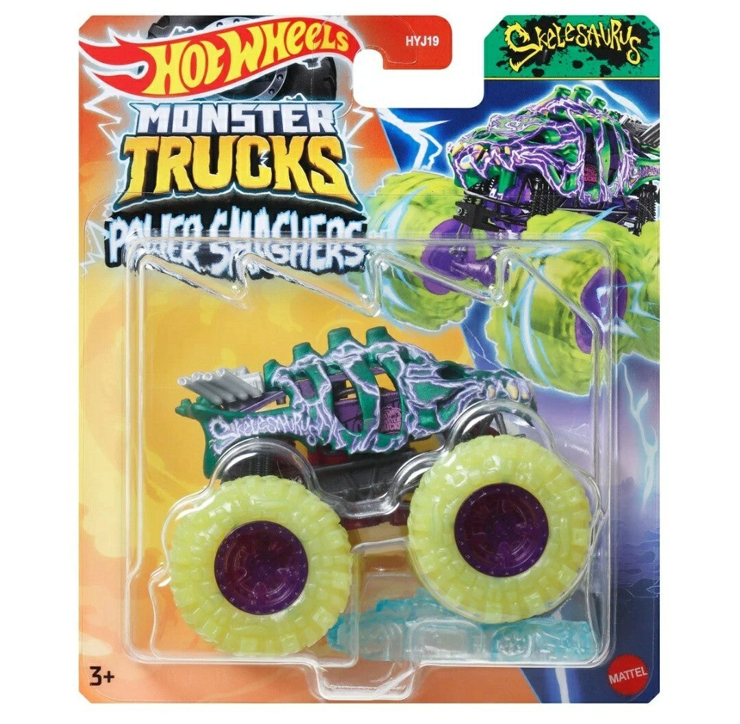 Hot Wheels Monster Trucks Power Smashers - Skelesaurus