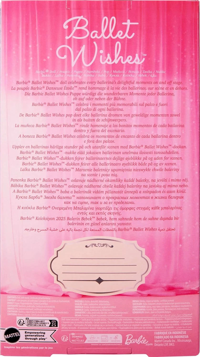 Mattel Barbie Signature Ballet Wishes Pink