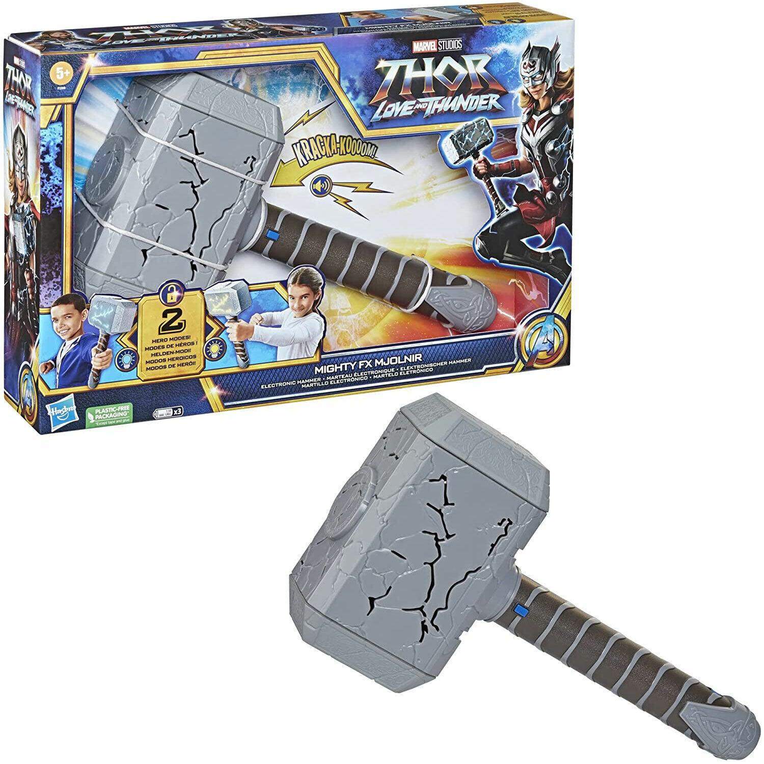 Marvel Studios Thor Love and Thunder - Mighty FX Mjolnir Electronic Hammer - BumbleToys - 8+ Years, 8-13 Years, Action Figures, Avengers, Boys, Eagle Plus, Figures, LEGO, Marvel, New Arrivals, OXE, Thor