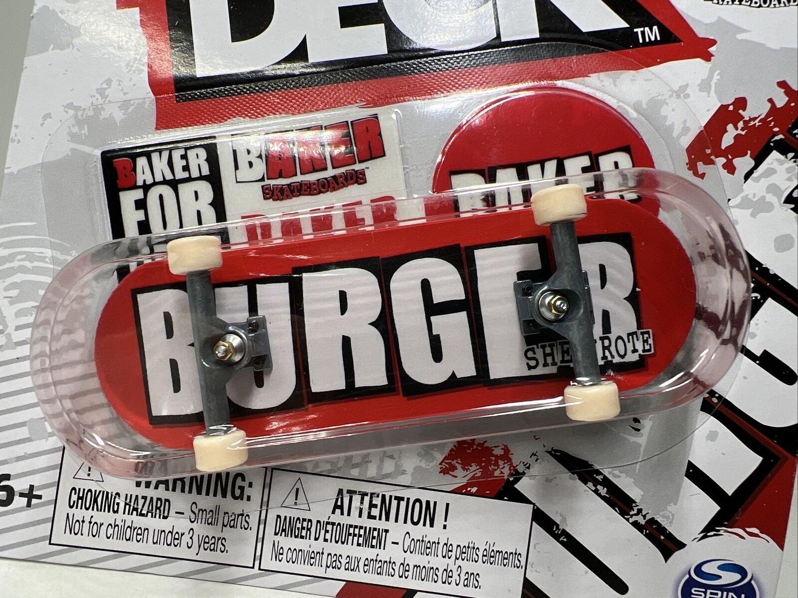 Tech Deck 96mm Fingerboard - Baker Burger