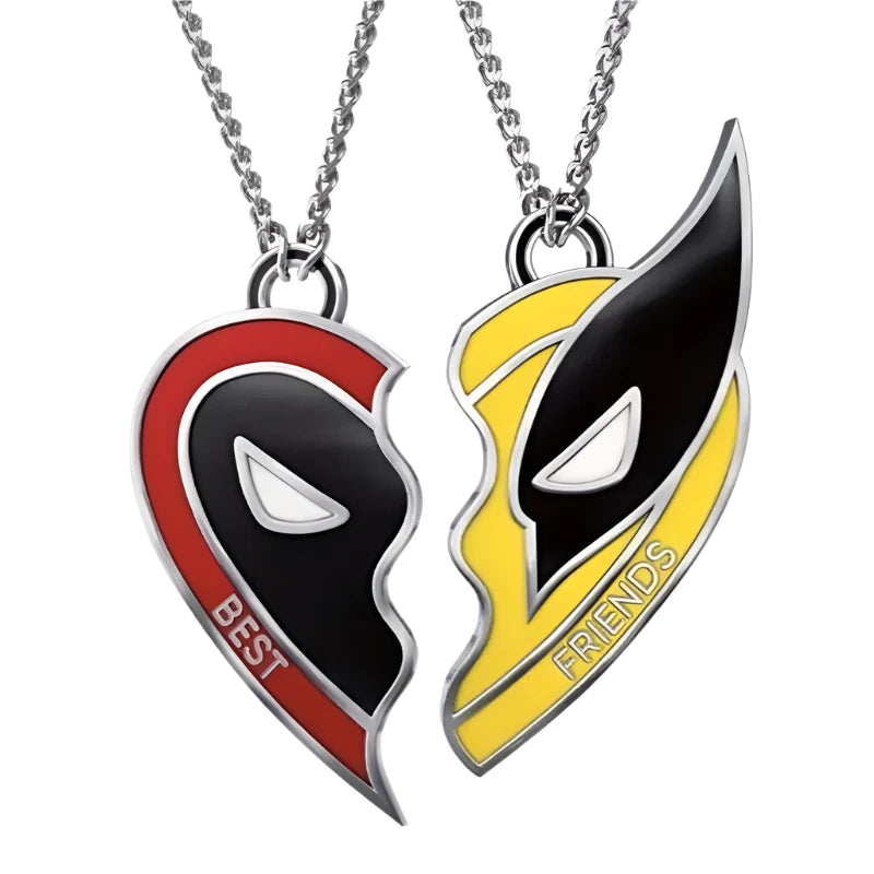 Deadpool & Wolverine Necklace  For best Friends