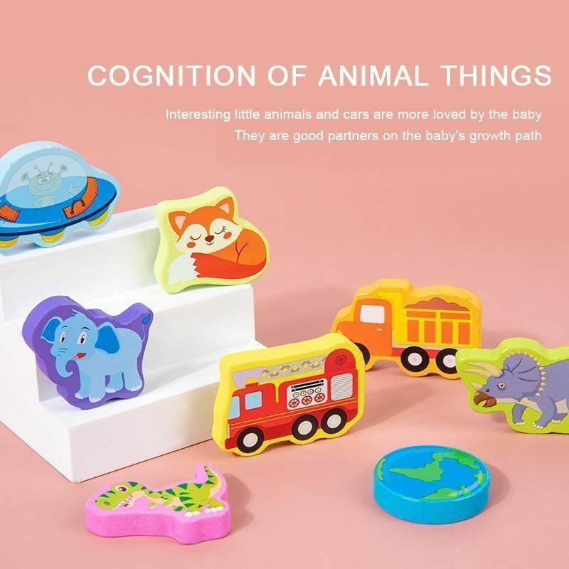 Wooden Montessori Toys Logarithmic Busy Board Multifunctional Traffic Number Kit - BumbleToys - 2-4 Years, Boys, Girls, Montessori, Toy Land