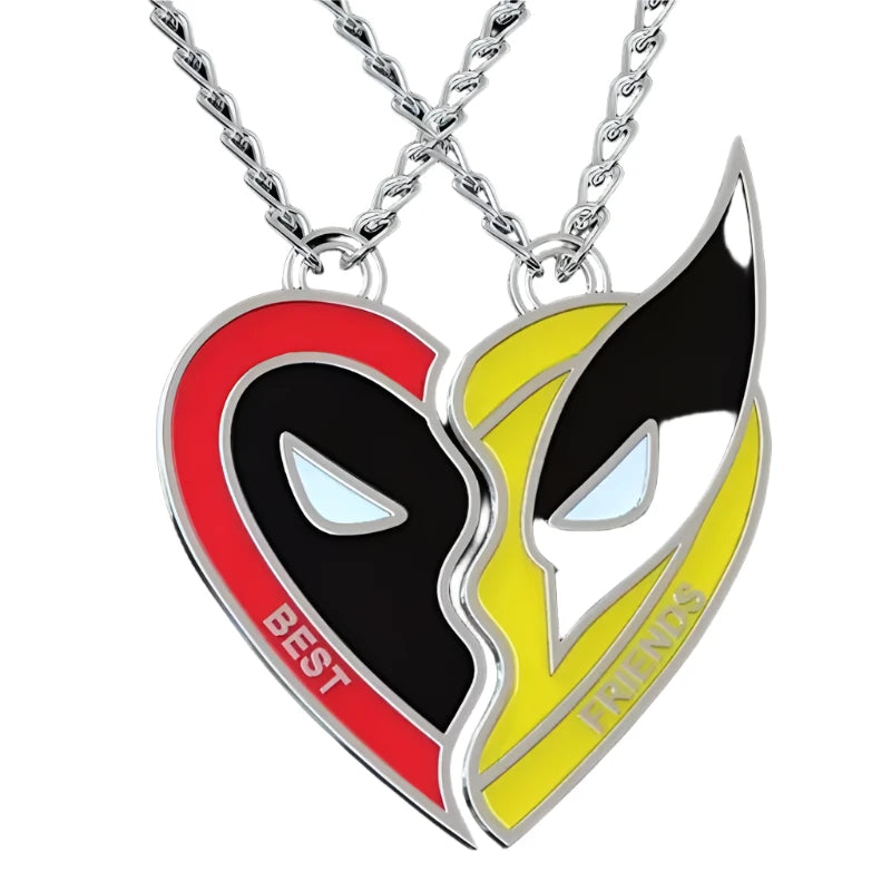 Deadpool & Wolverine Necklace  For best Friends