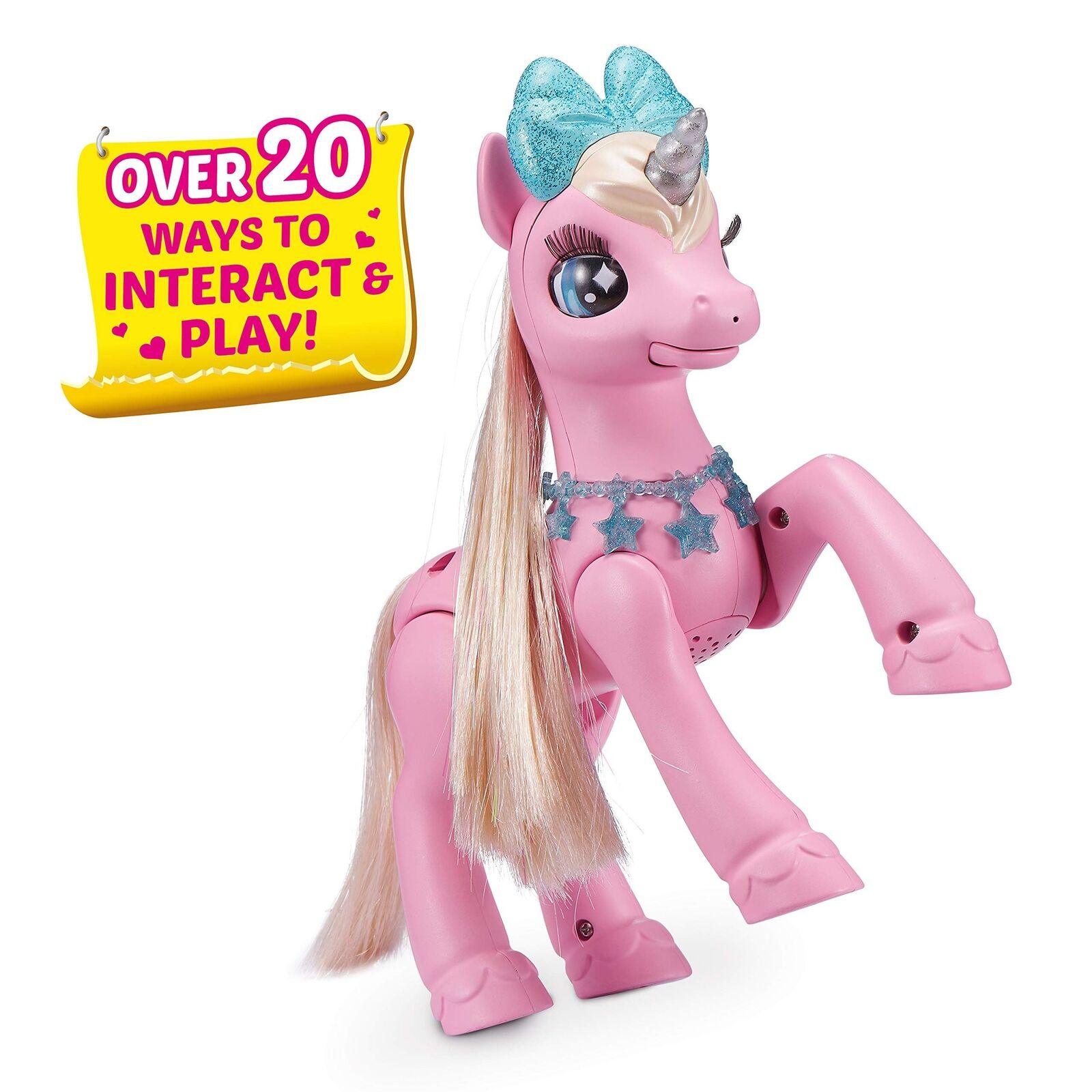 الحيوانات الأليفة على قيد الحياة يونيكورن السحرية | لعبة روبوتية تفاعلية | للأعمار من 3 سنوات فما فوق