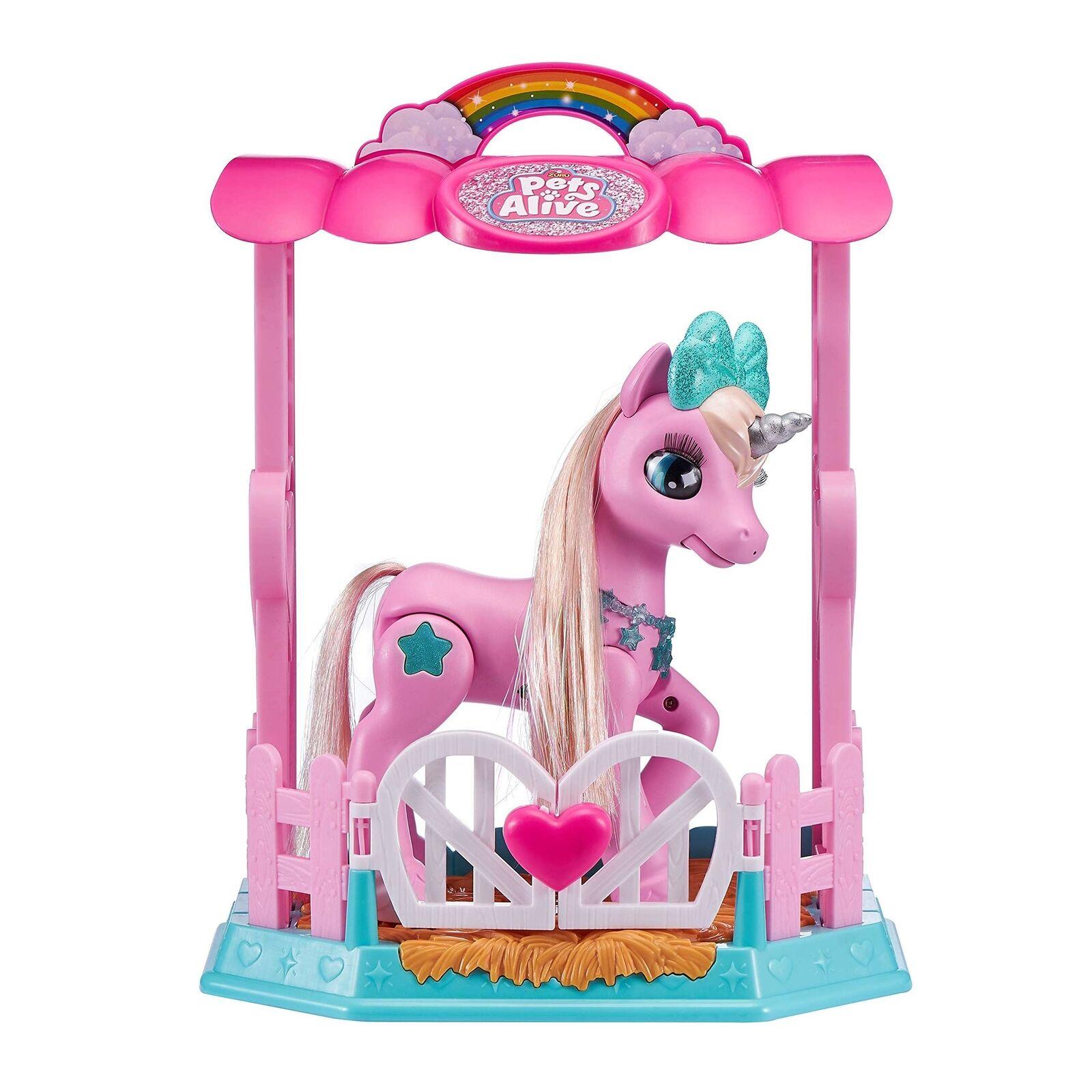 الحيوانات الأليفة على قيد الحياة يونيكورن السحرية | لعبة روبوتية تفاعلية | للأعمار من 3 سنوات فما فوق