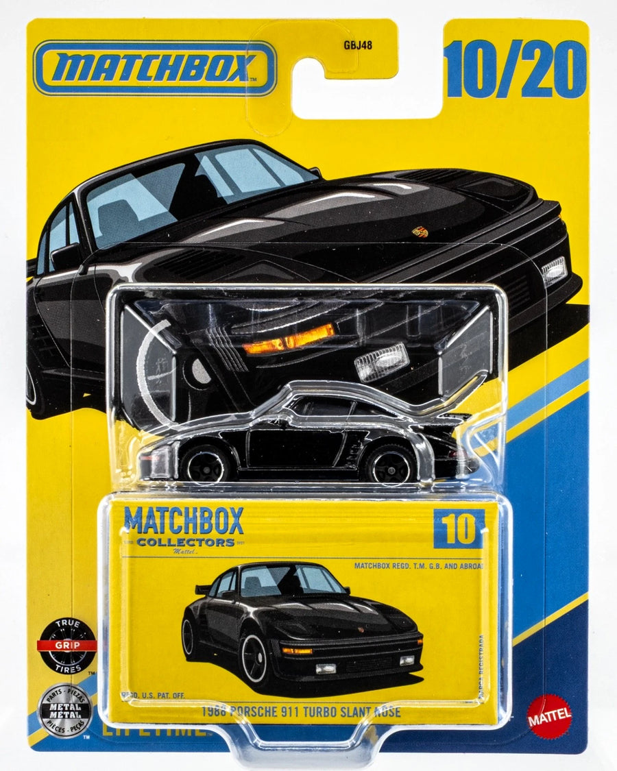 Matchbox 1988 Porsche 911 Turbo Slant Nose 1:64 سيارة مصبوبة