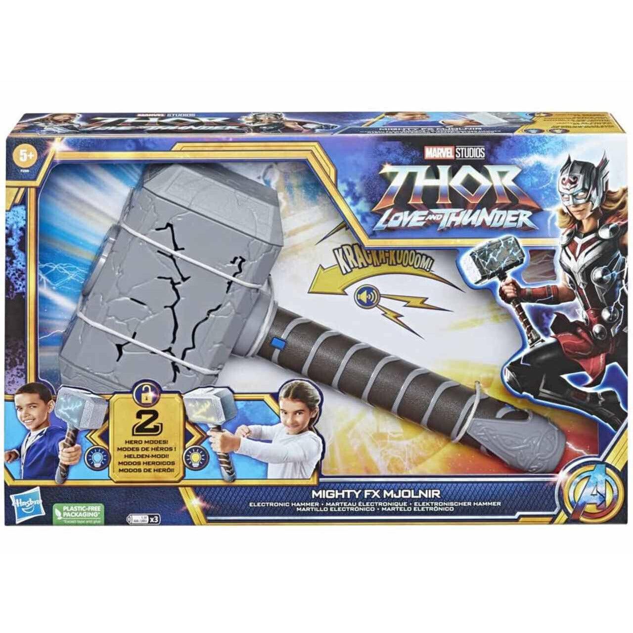 Marvel Studios Thor Love and Thunder - Mighty FX Mjolnir Electronic Hammer - BumbleToys - 8+ Years, 8-13 Years, Action Figures, Avengers, Boys, Eagle Plus, Figures, LEGO, Marvel, New Arrivals, OXE, Thor