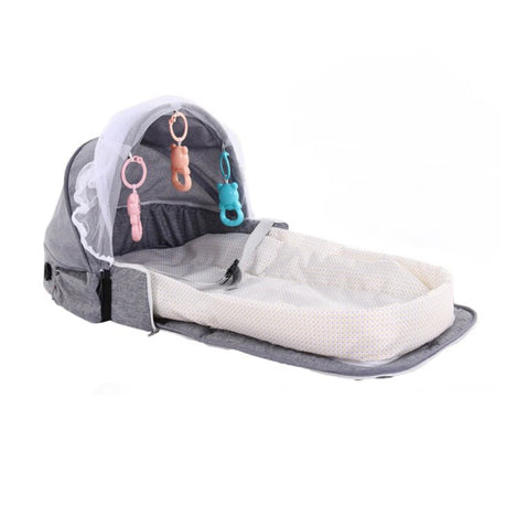 Baby Sleeper Travel Bag – Portable Foldable Bassinet, Diaper Bag & Backpack