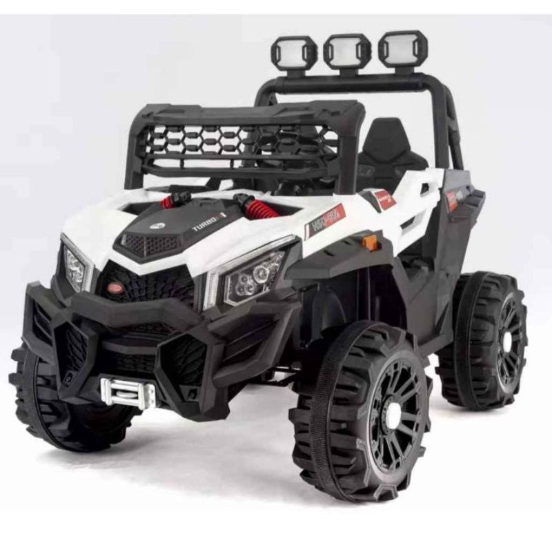 Megastar Ride on 12V Mini Shadower Electric Ride On Suv with RC For small kids 2-5 yrs - White