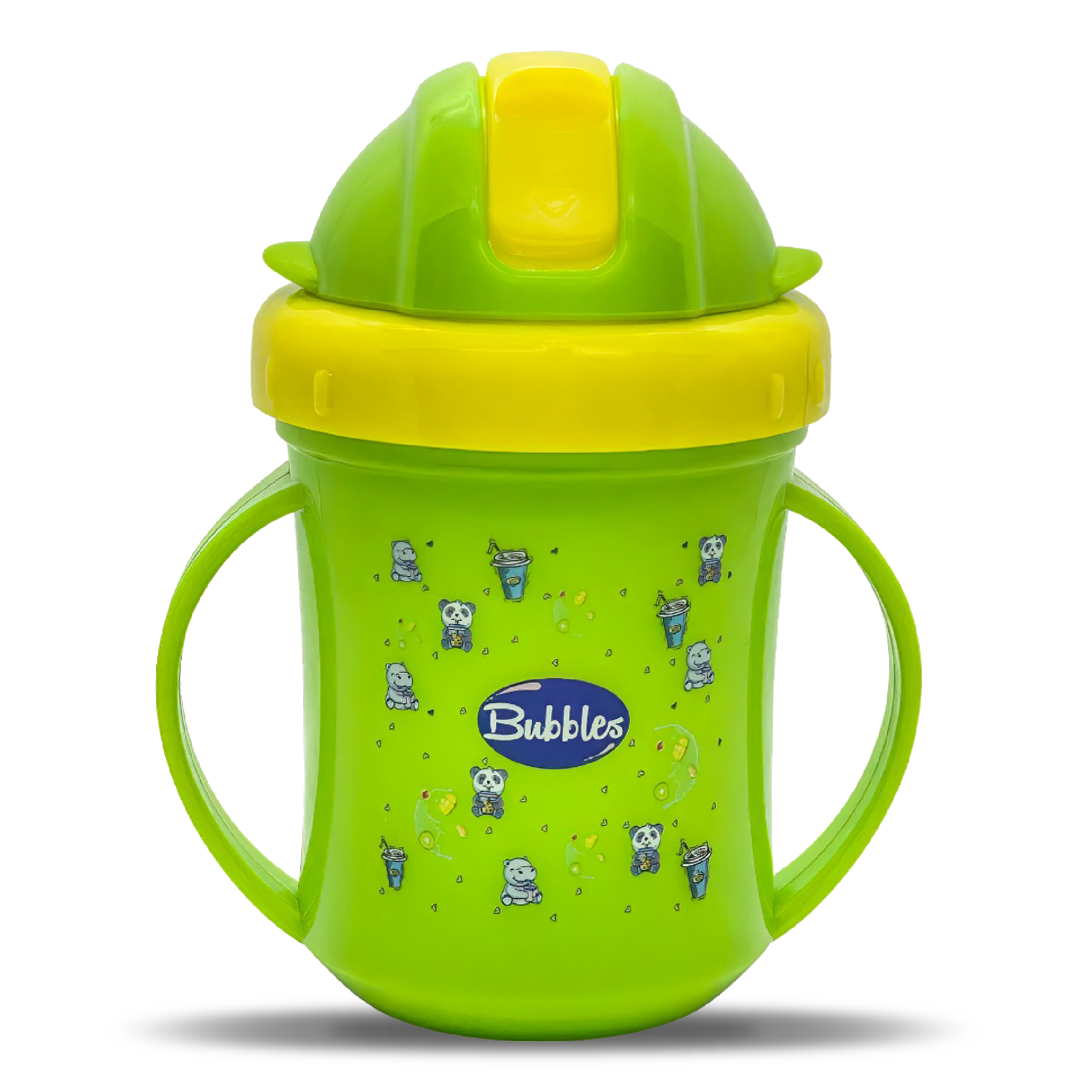 Bubbles Cup With straw For Babies 6 months - Green