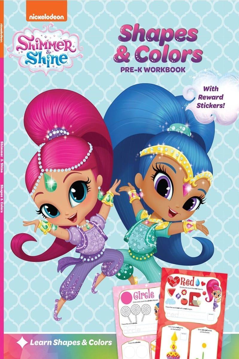 Shimmer and Shine Shapes & Colors Pre-K Workbook with Stickers