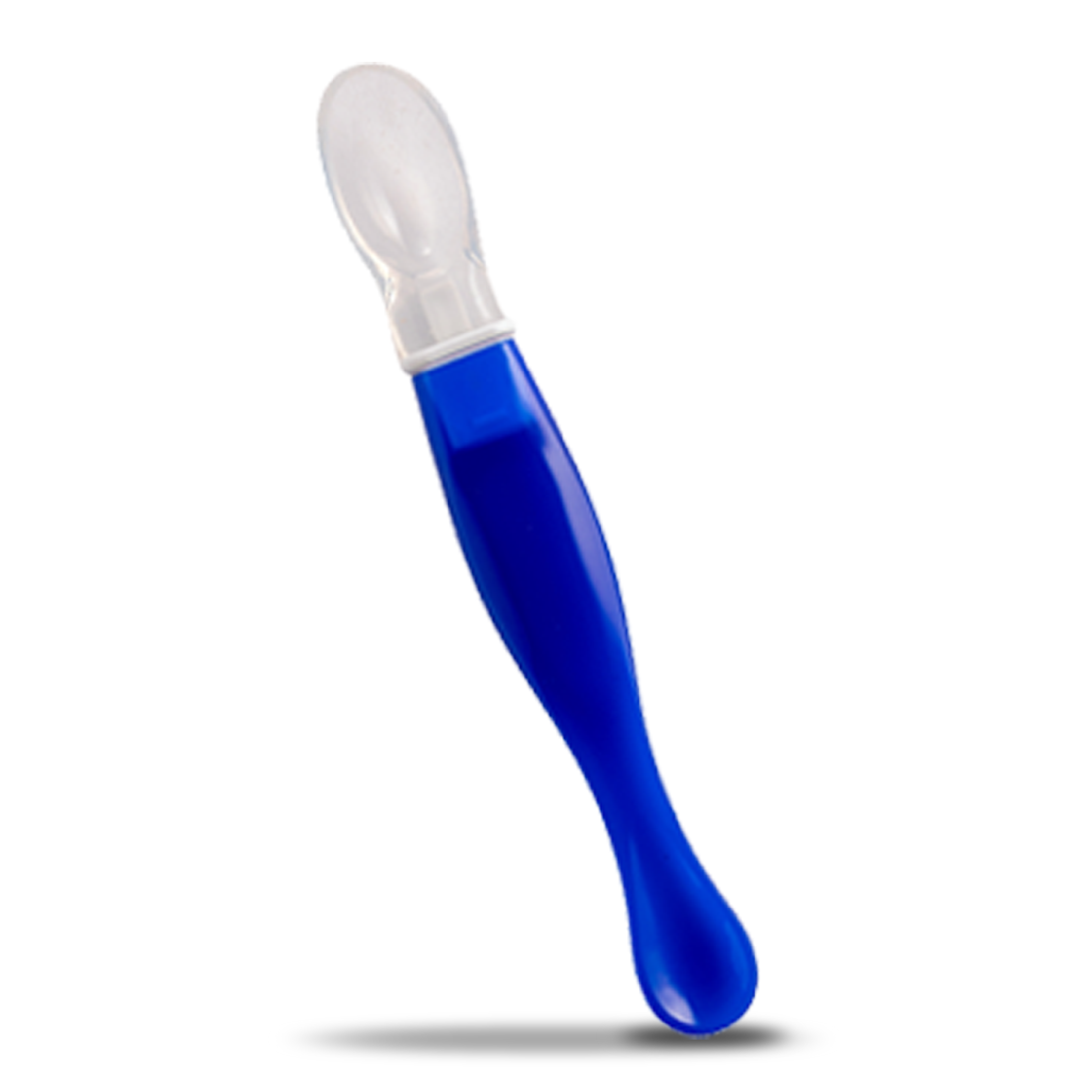 Bubbles Silicone Spoon for baby - blue