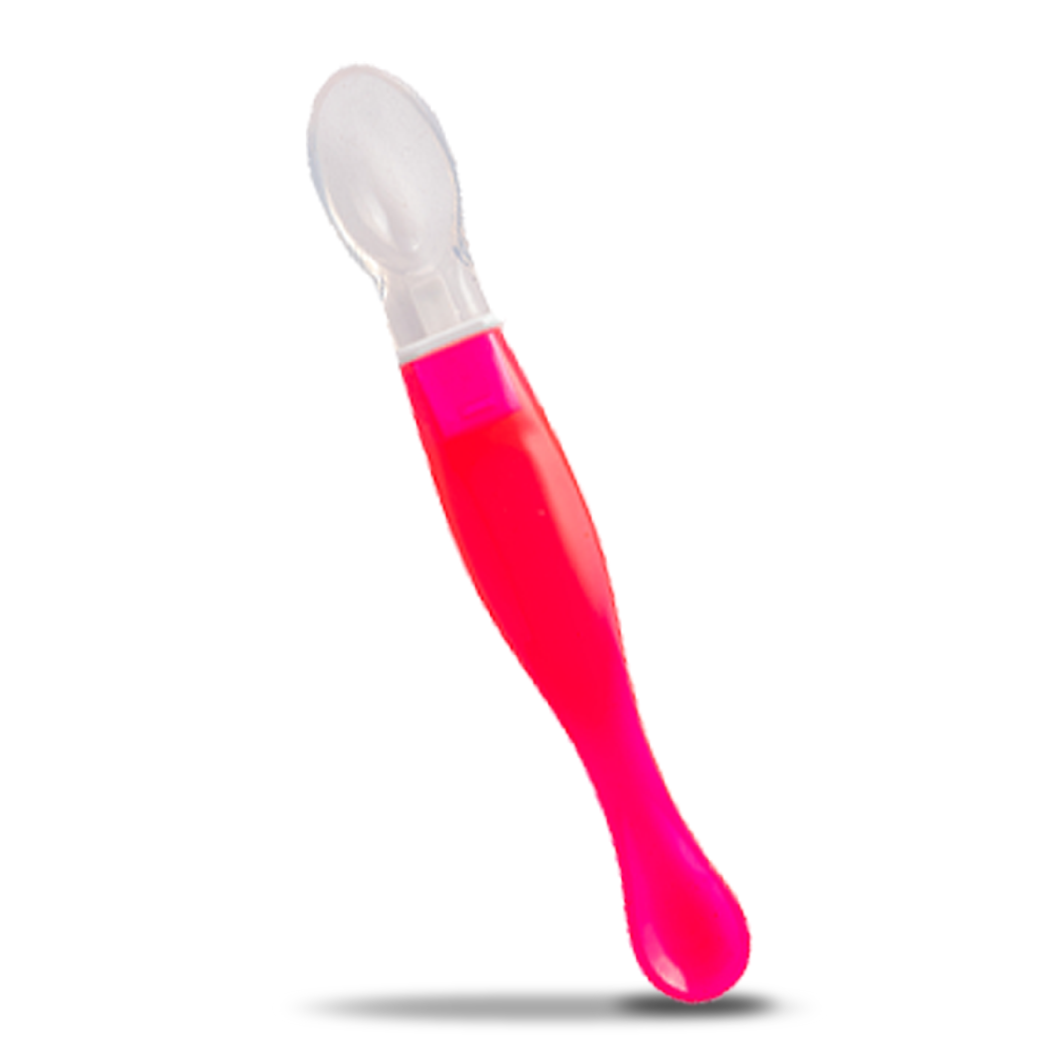 Bubbles Silicone Spoon for baby - pink