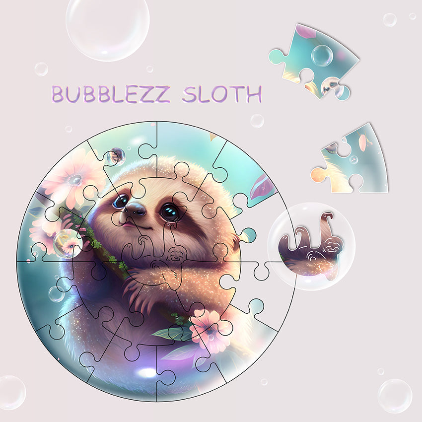 Puzz Wooden Puzzle Bubblezz For Children +3 - Sloth