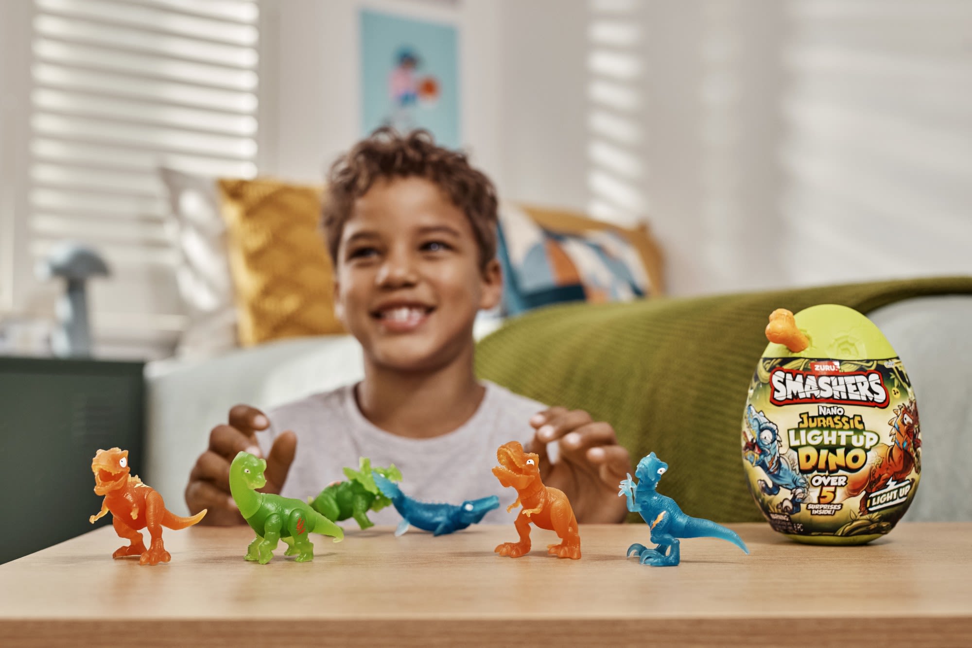 لعبة زورو سماشرز جوراسيك سيريز 1 نانو بيضة قابلة للجمع